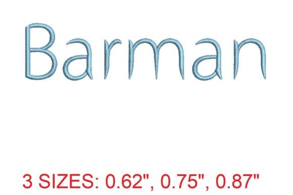 Barman Embroidery Font: A Holiday Design Review