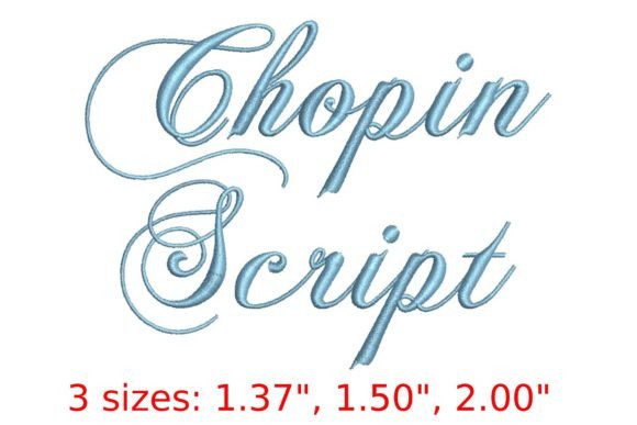 Chopin Script Font: An Embroidery Review