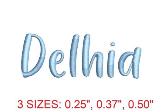 Delhia Embroidery Font: Elegant Stitching
