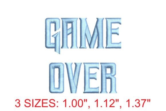 Game Over Embroidery Font: A Designer’s Review