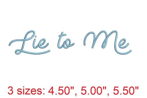 Lie to Me Embroidery Font: A Designer’s Review
