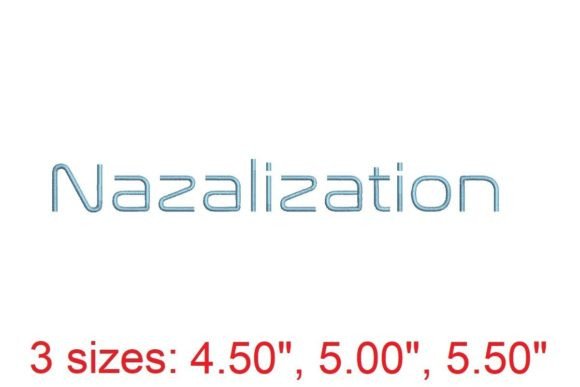 Nazalization Embroidery Font: A Holiday Design Review