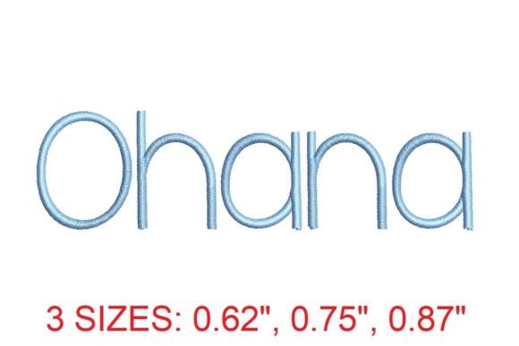 Ohana Embroidery Font Review for Holiday Crafts