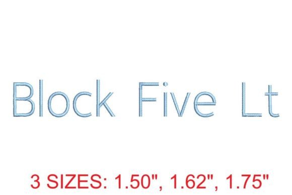 Review: Block Five Light Embroidery Font for Holiday Sales