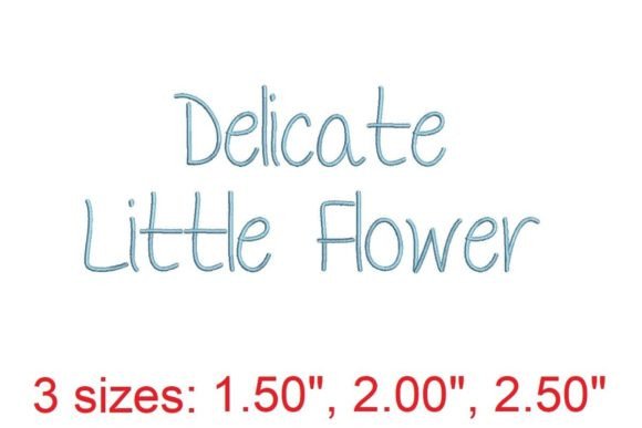 Review: Delicate Little Flower Embroidery Font