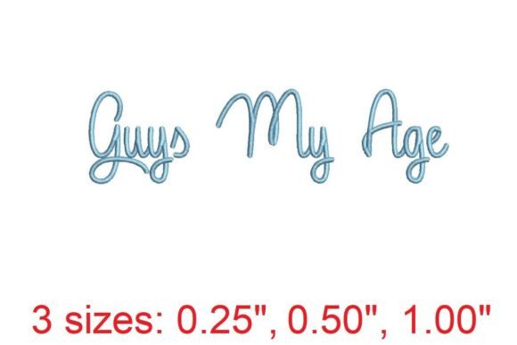 Review: Guys My Age Embroidery Font for Gifts