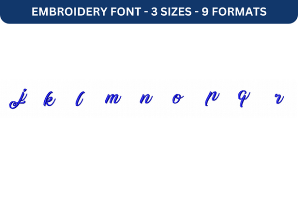 Review: Midnight Bangkok Font J–R for Embroidery