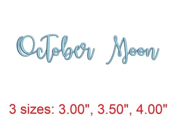 Review: October Moon Embroidery Font for Etsy Sellers