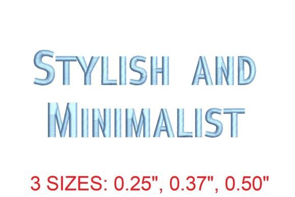 Stylish Minimalist Font for Holiday Embroidery