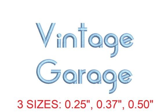Vintage Garage Embroidery Font: A Designer’s Review